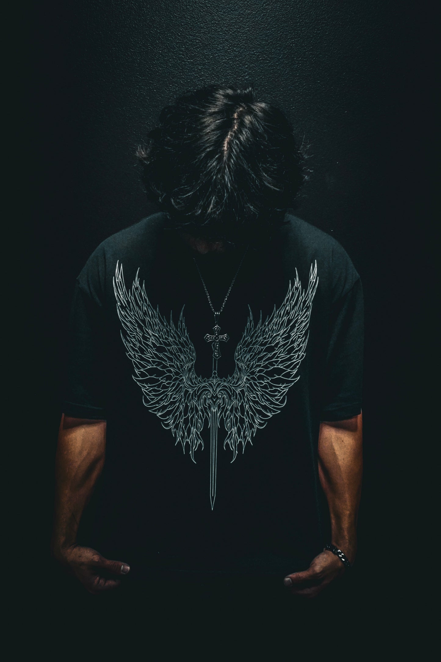 Angel Sword Cropped Tee