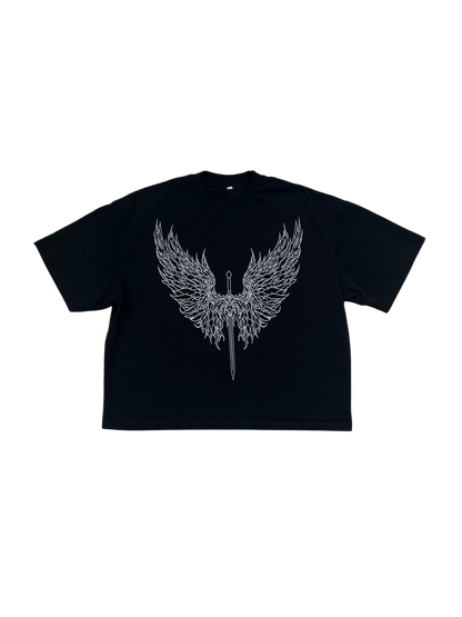 Angel Sword Cropped Tee